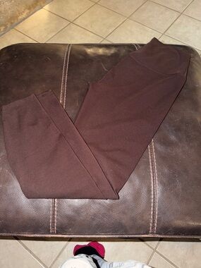 Varley Brown High-Waist Leggings